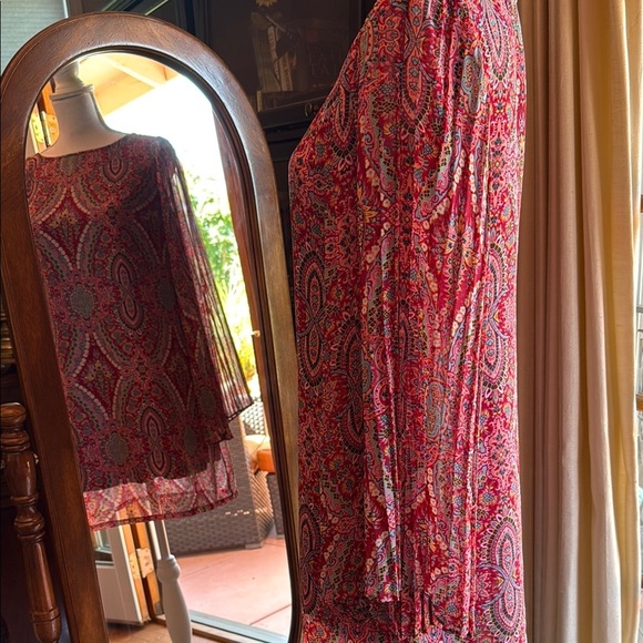 Fire Los Angeles Red and Pink Sheath Cocktail Dress - Picture 7 of 12